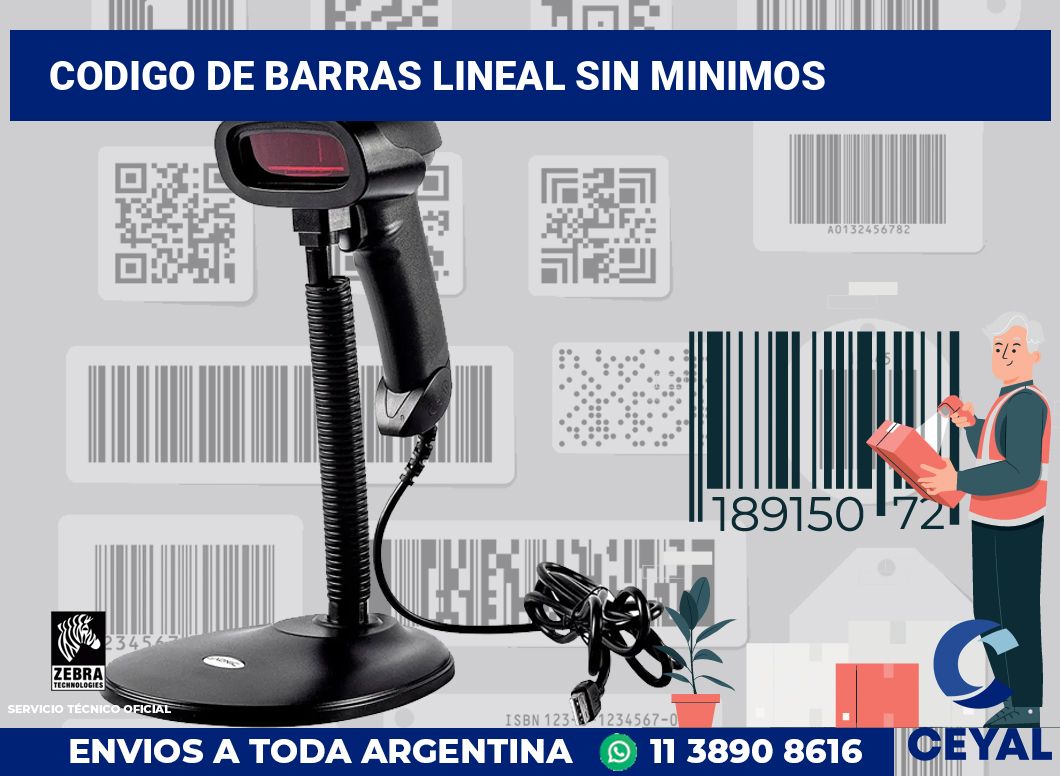 codigo de barras lineal sin minimos