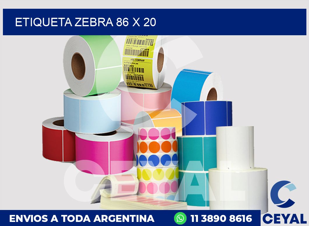 etiqueta zebra 86 x 20