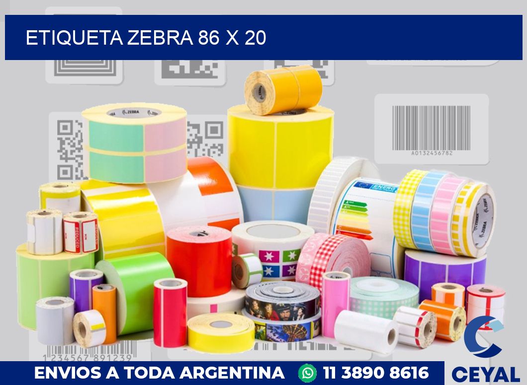 etiqueta zebra 86 x 20