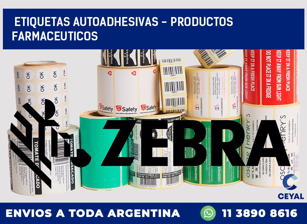 etiquetas autoadhesivas – productos farmaceuticos