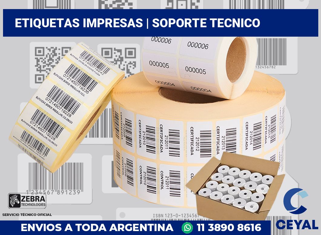etiquetas impresas | soporte tecnico