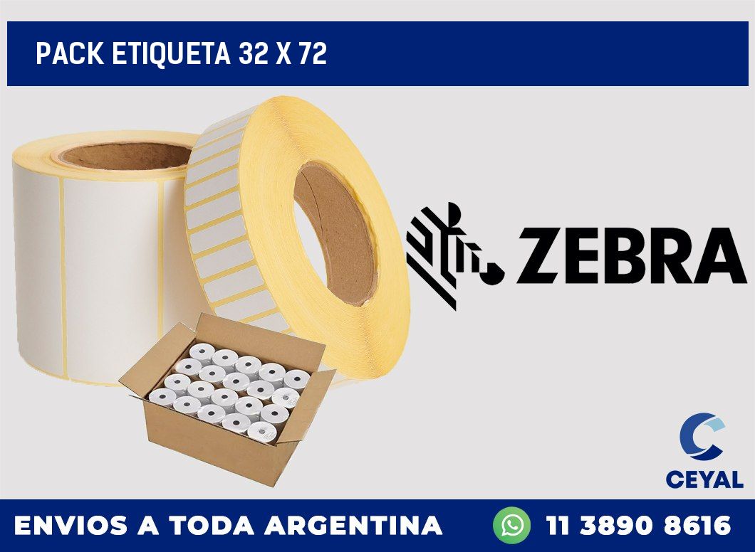 pack etiqueta 32 x 72