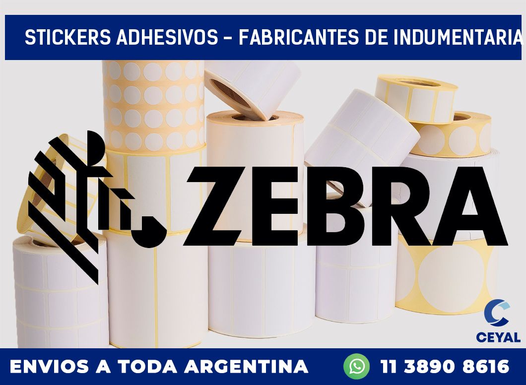 stickers adhesivos – Fabricantes de indumentaria