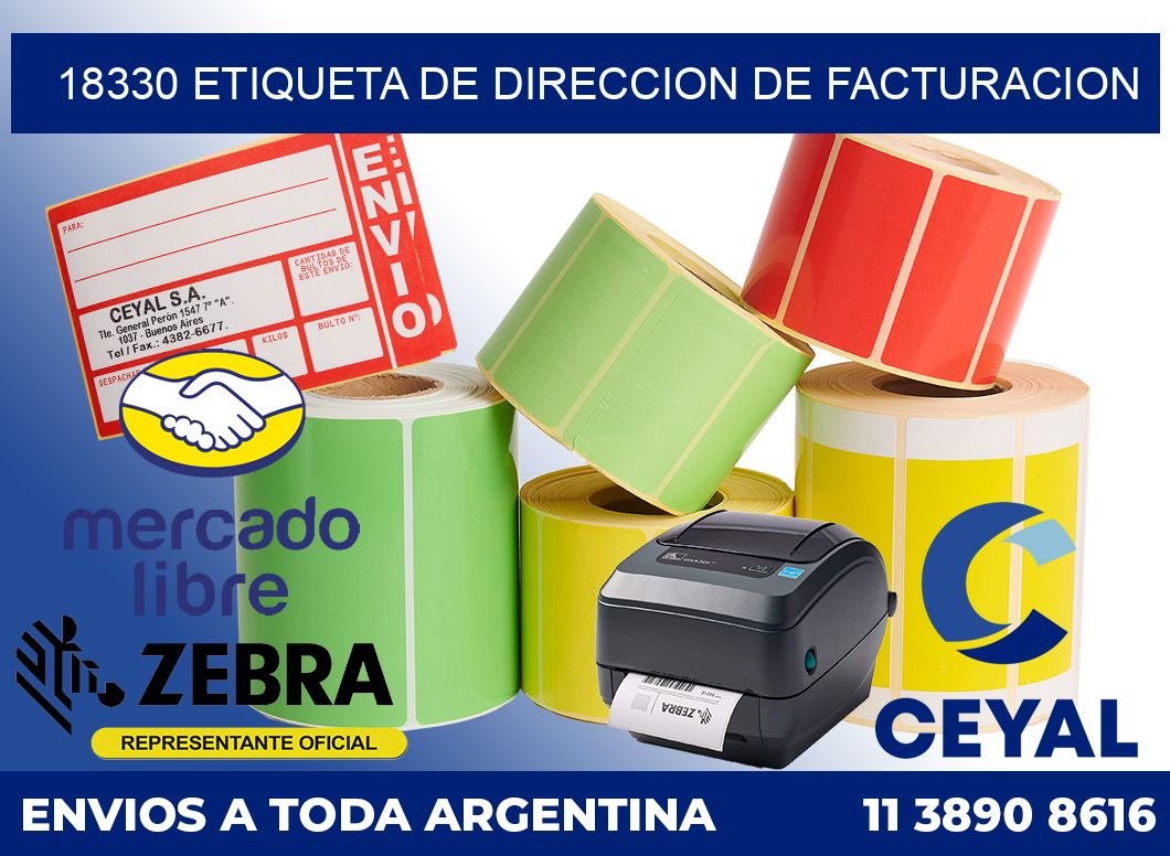 18330 Etiqueta de direccion de facturacion
