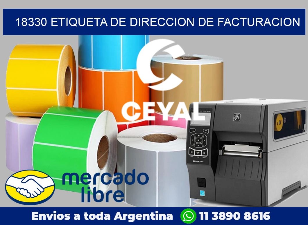 18330 Etiqueta de direccion de facturacion
