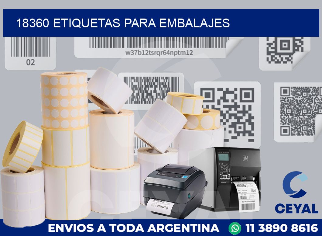 18360 Etiquetas para embalajes
