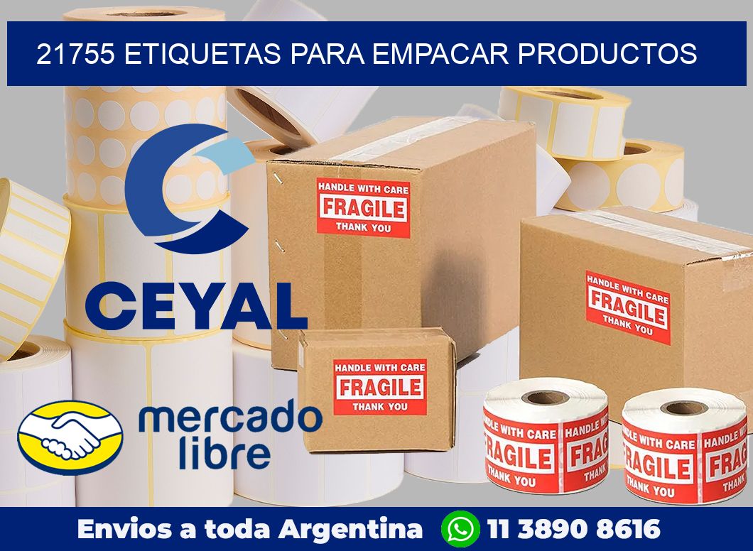 21755 Etiquetas para empacar productos