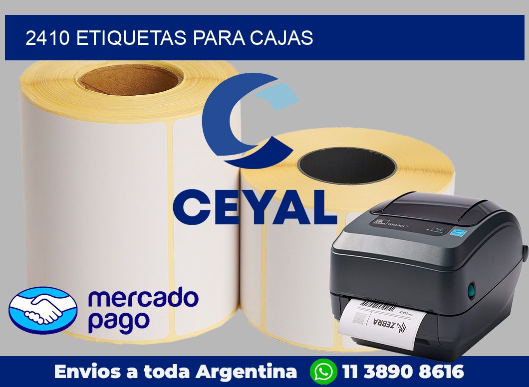 2410 Etiquetas para cajas