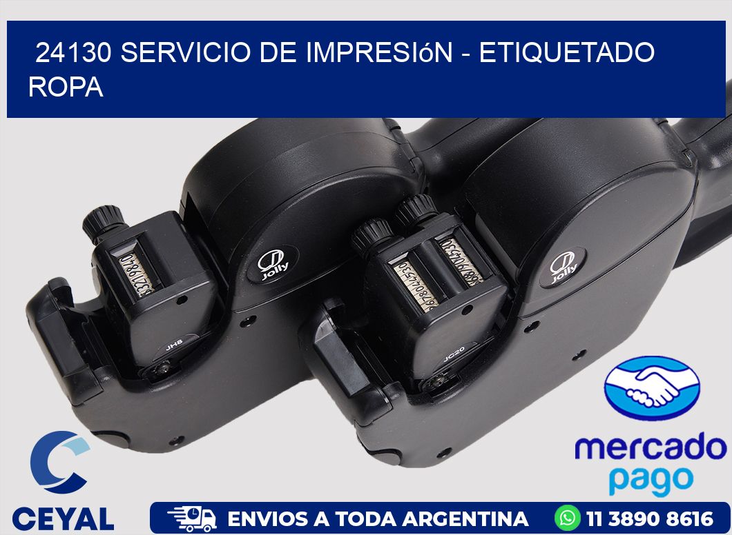 24130 Servicio de impresión - Etiquetado ropa