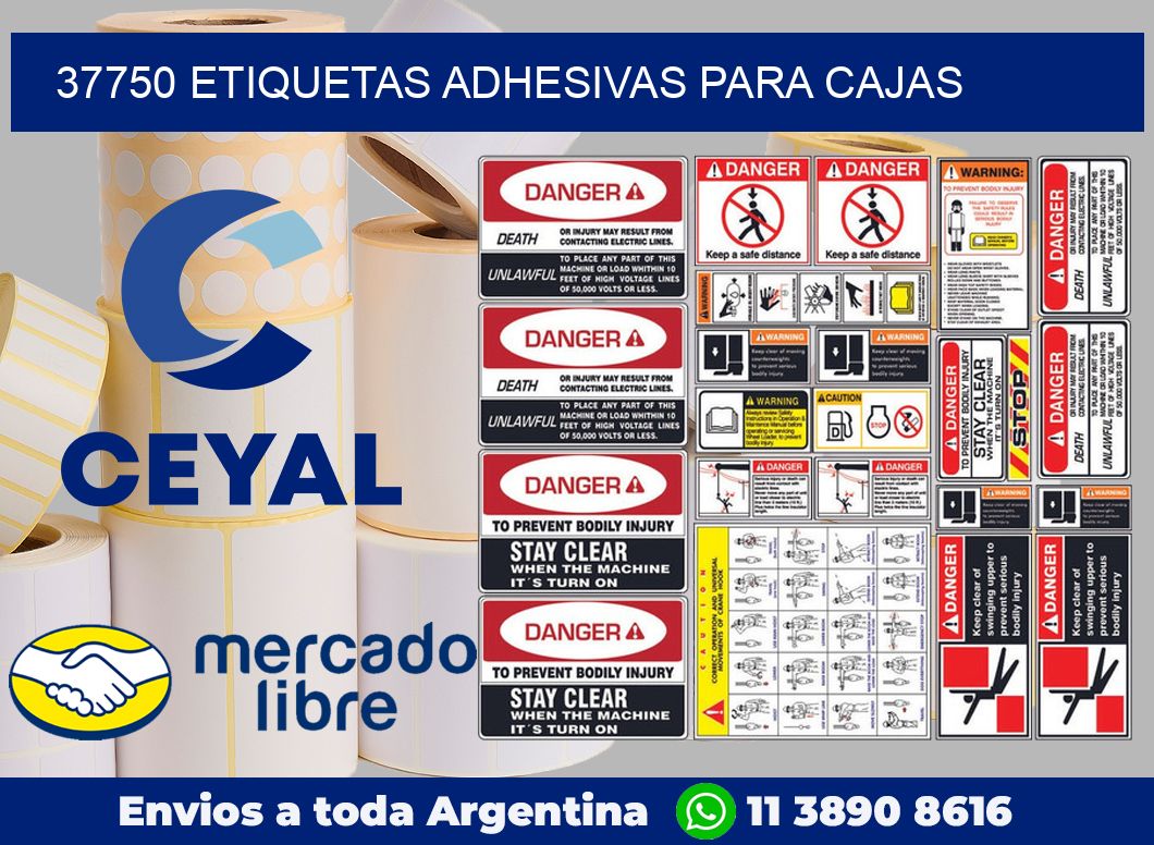 37750 Etiquetas adhesivas para cajas