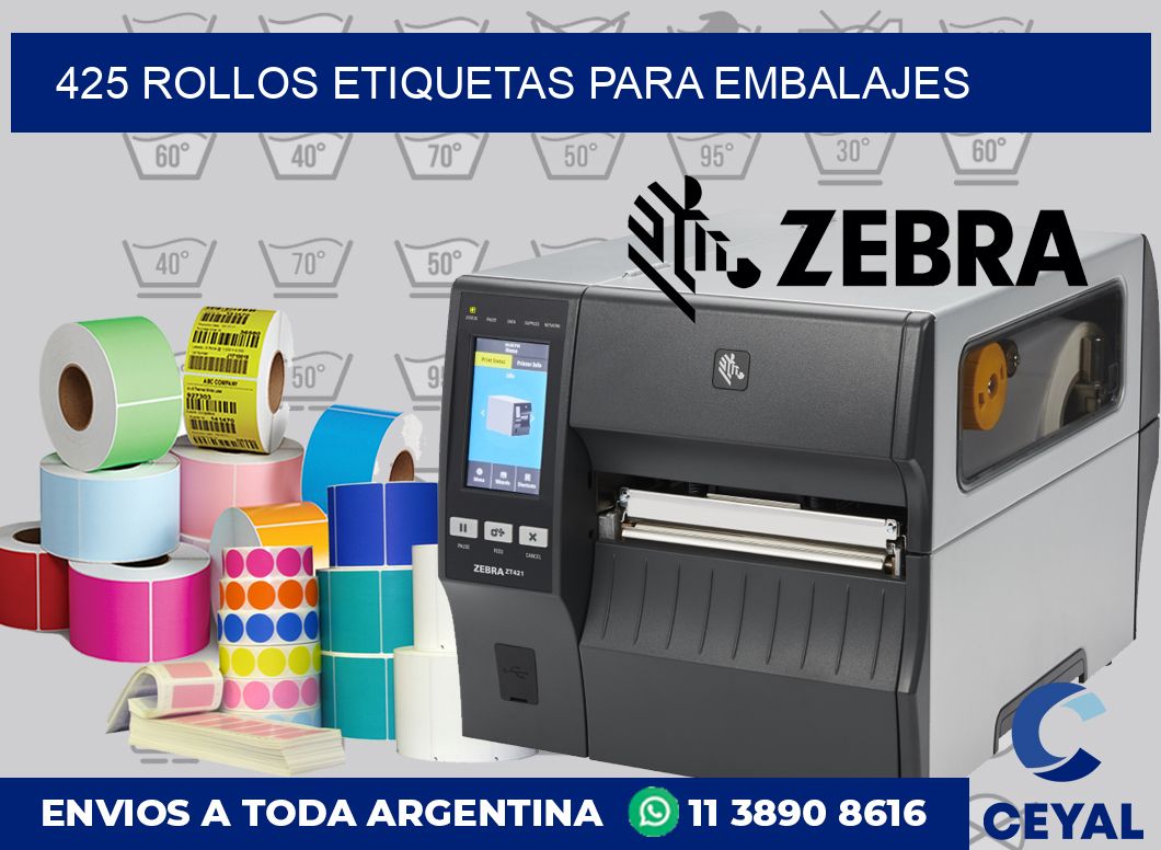 425 rollos etiquetas para embalajes