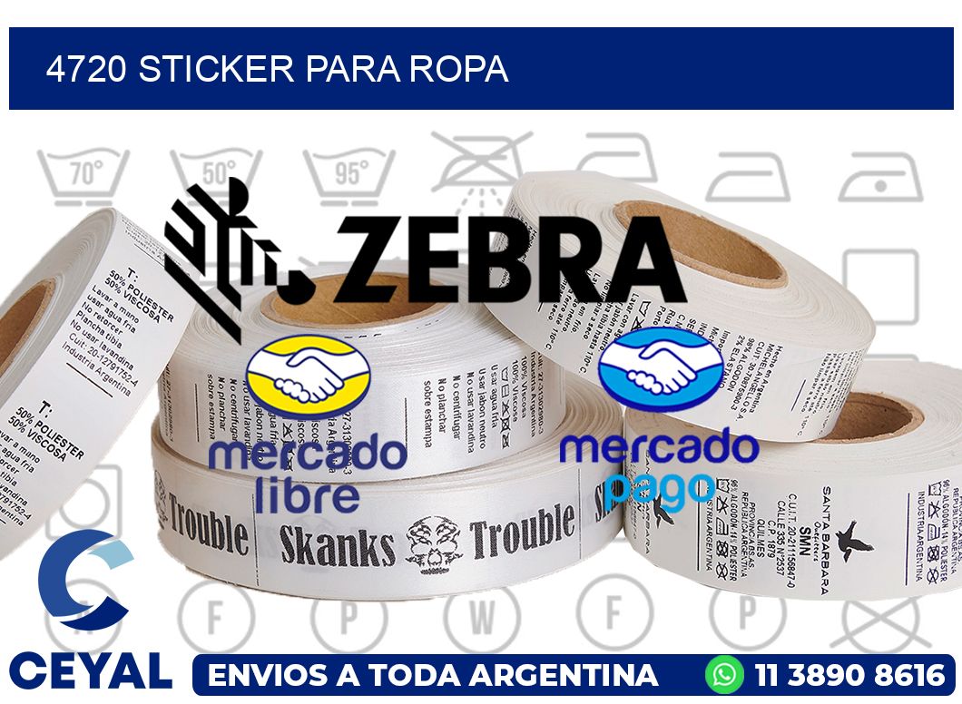 4720 Sticker para ropa