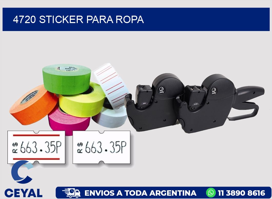 4720 Sticker para ropa