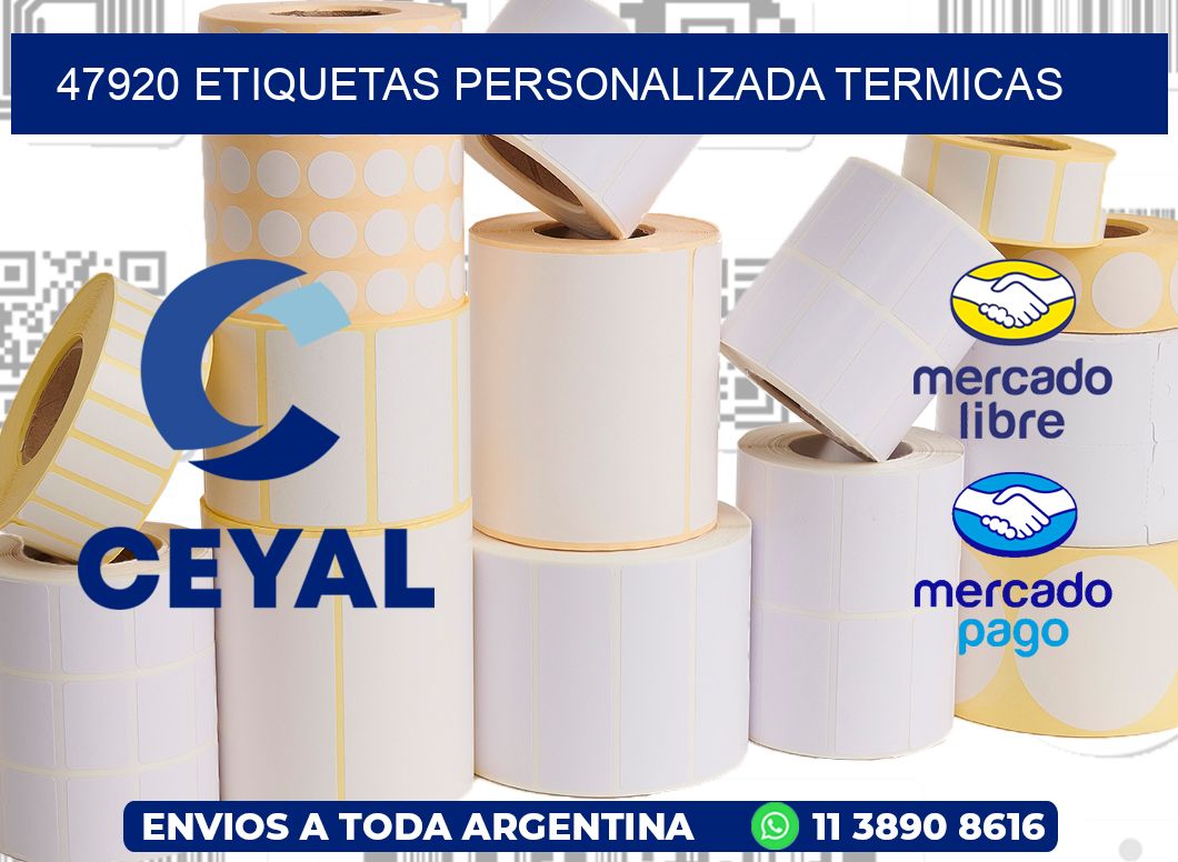 47920 etiquetas personalizada termicas