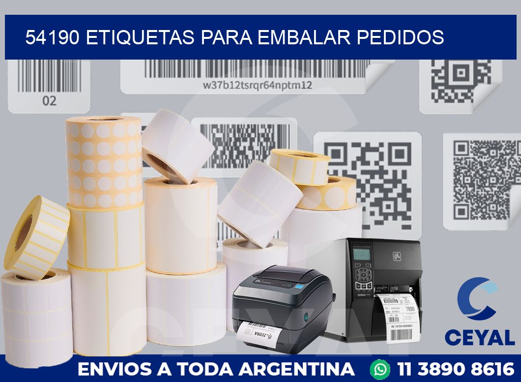 54190 Etiquetas para embalar pedidos