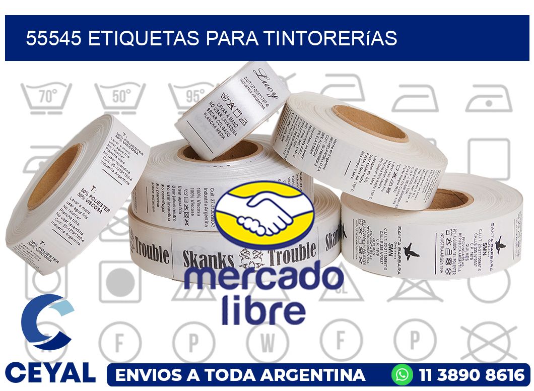 55545 Etiquetas para tintorerías