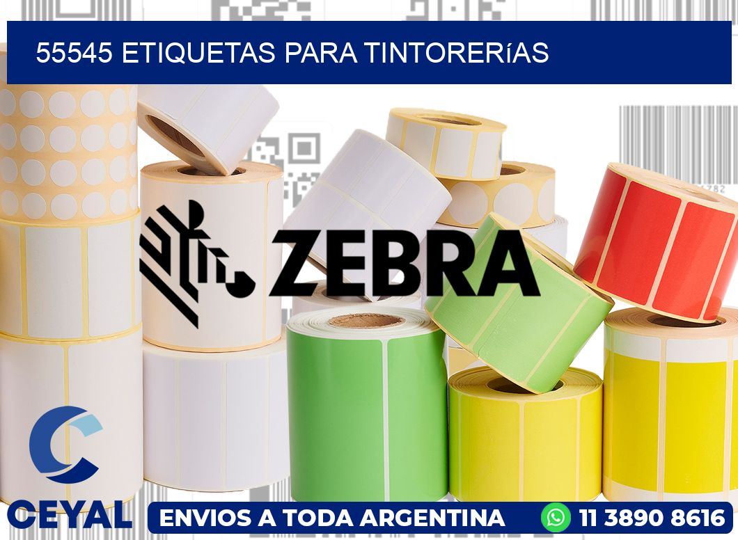 55545 Etiquetas para tintorerías