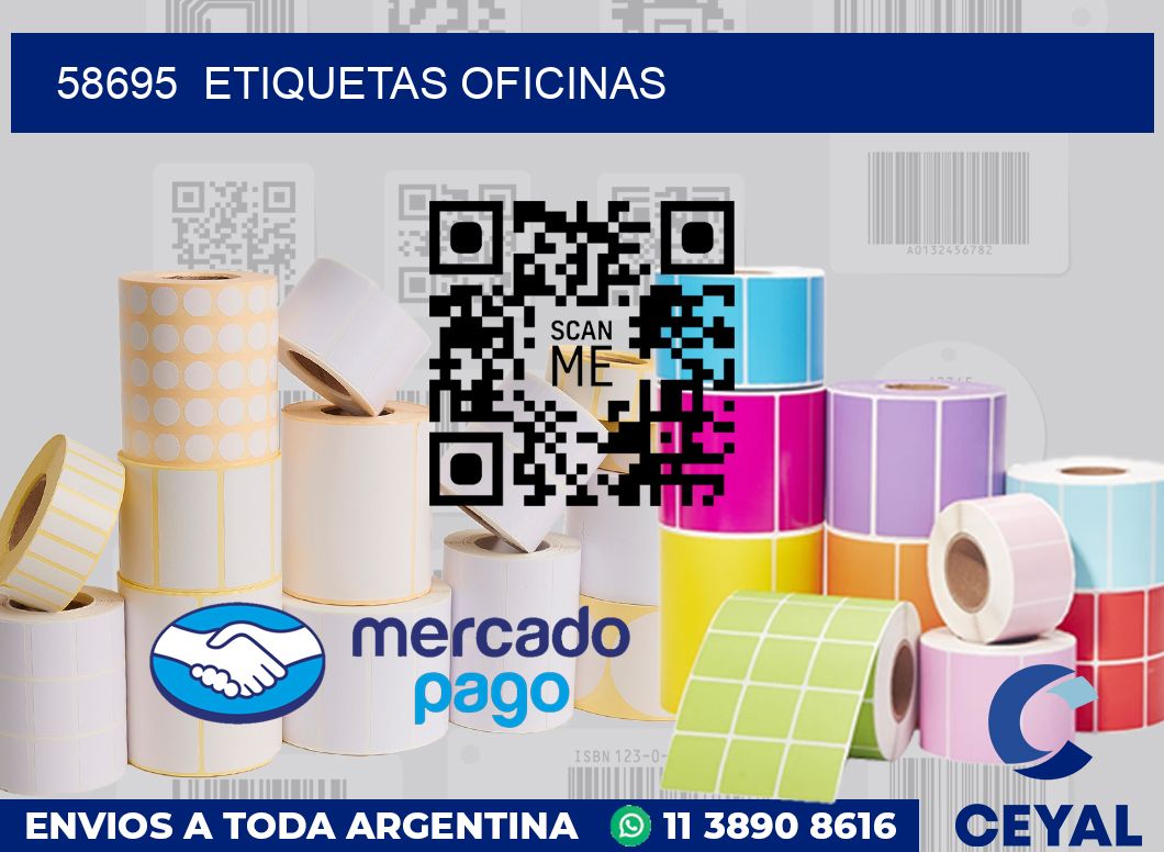 58695  Etiquetas oficinas