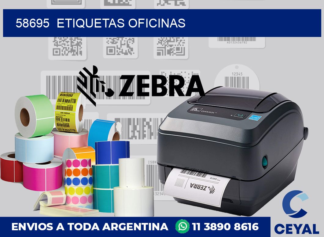 58695  Etiquetas oficinas
