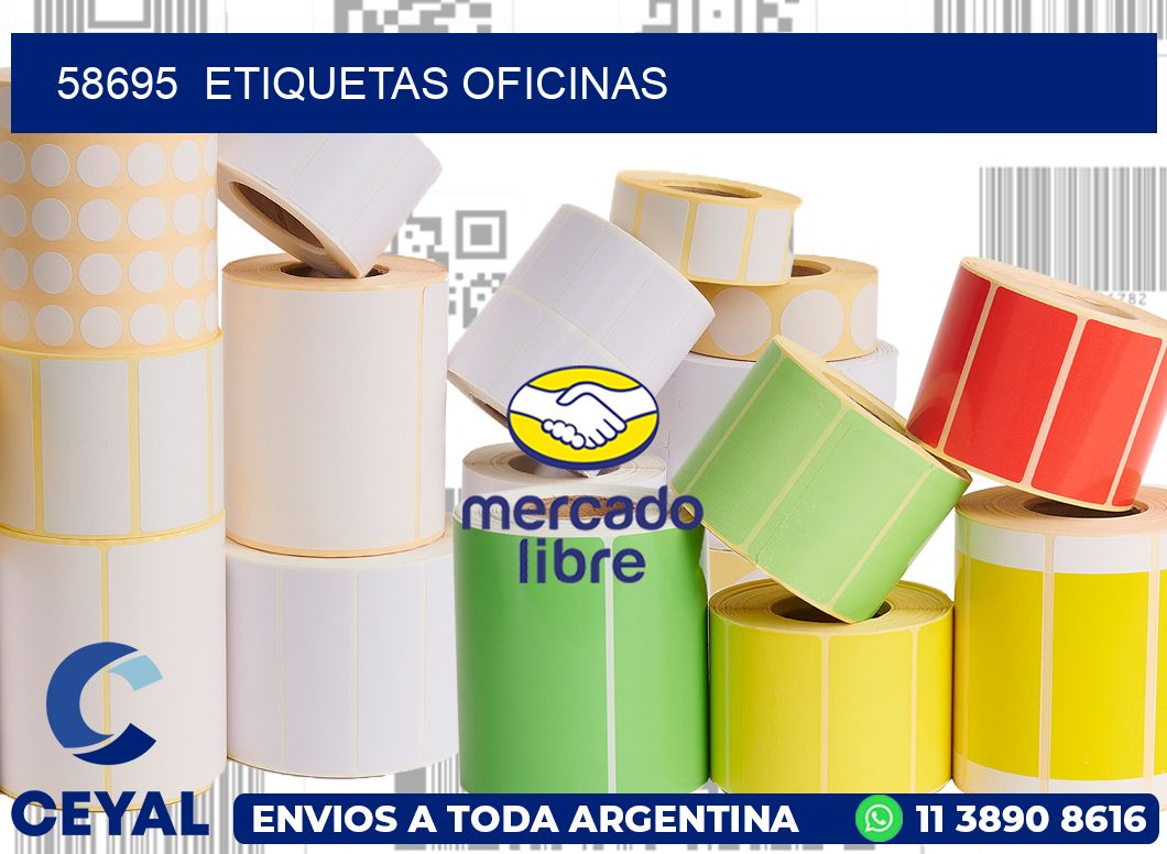 58695  Etiquetas oficinas