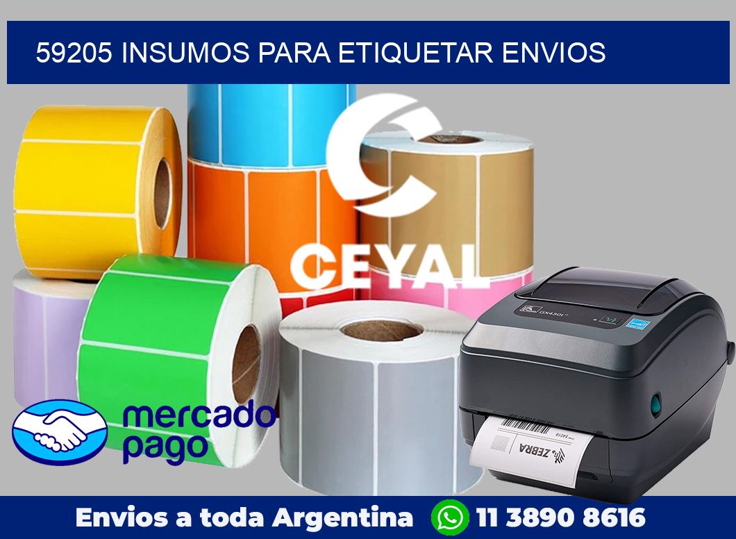 59205 Insumos para etiquetar envios