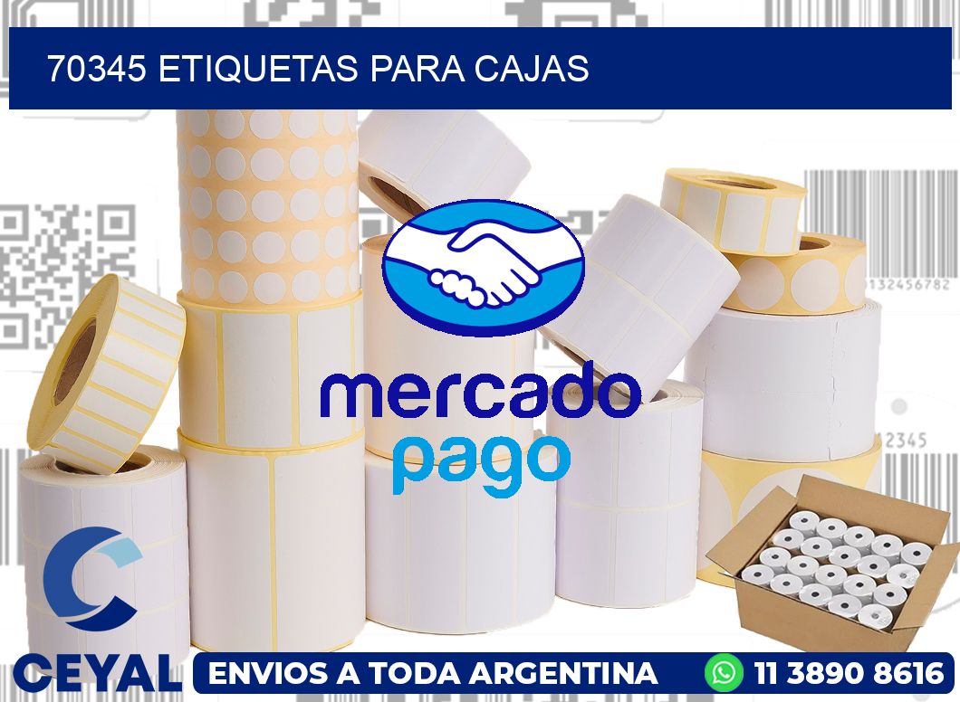 70345 Etiquetas para cajas