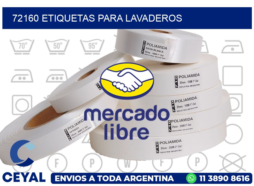 72160 Etiquetas para lavaderos
