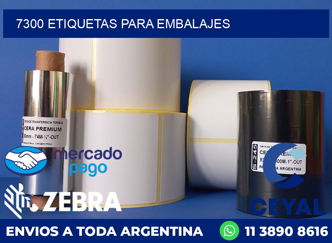 7300 etiquetas para embalajes