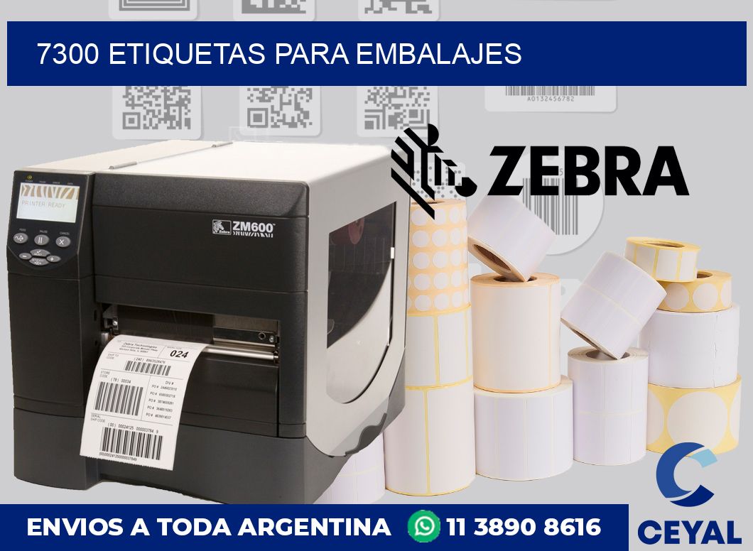 7300 etiquetas para embalajes