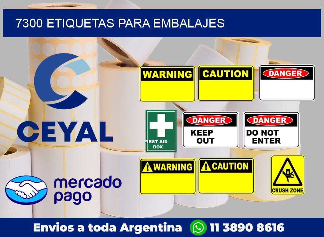 7300 etiquetas para embalajes