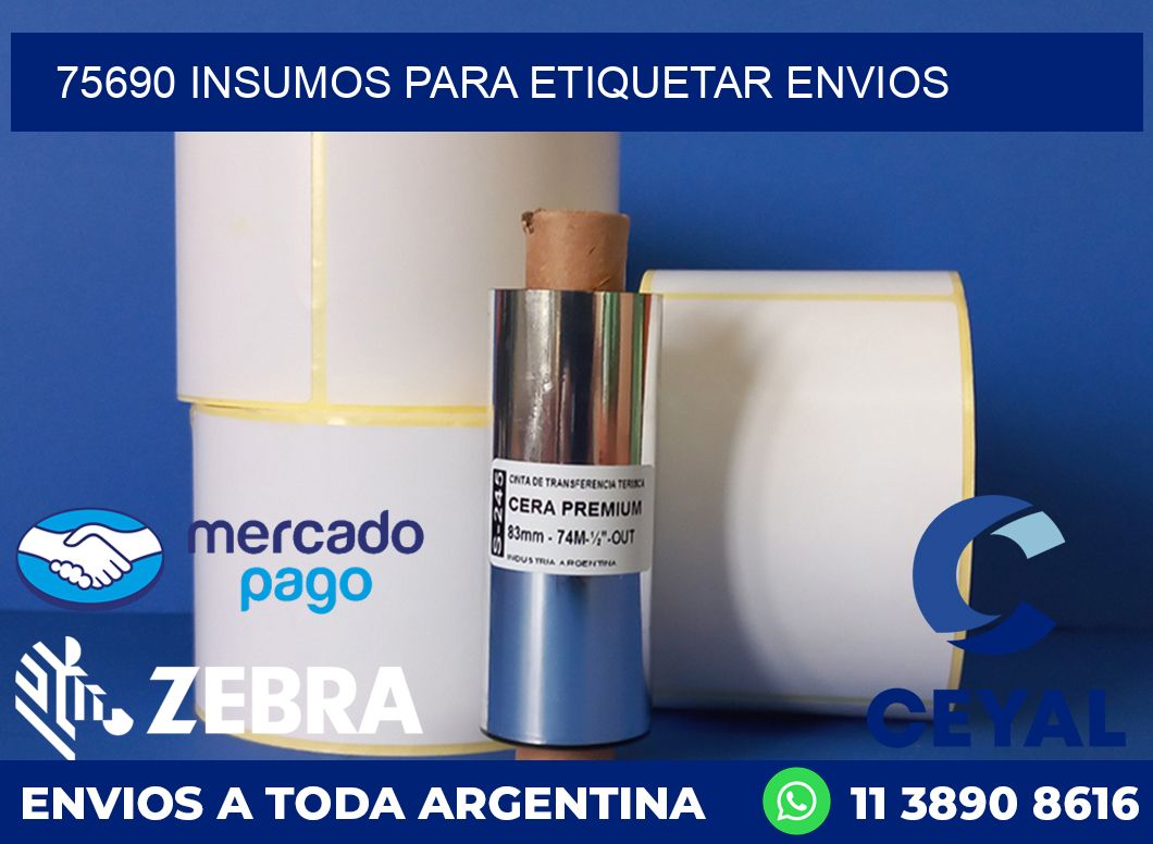 75690 insumos para etiquetar envios