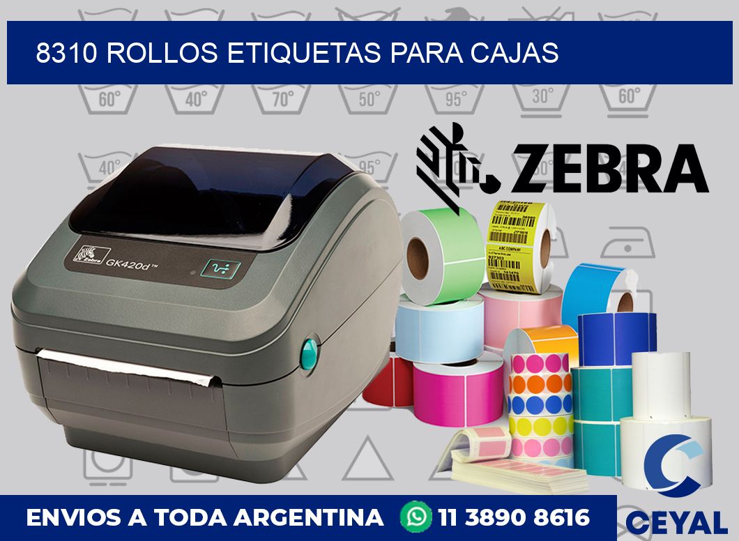 8310 rollos etiquetas para cajas