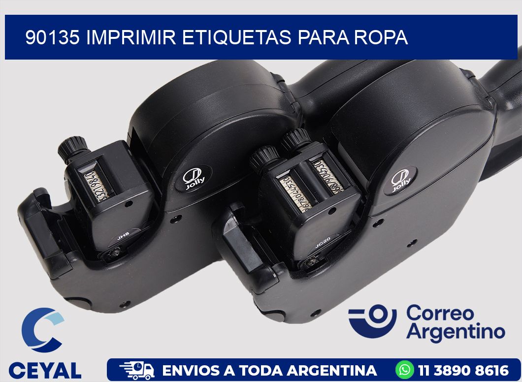 90135 Imprimir etiquetas para ropa