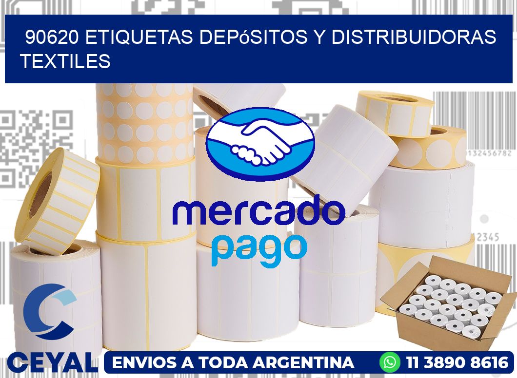 90620 Etiquetas depósitos y distribuidoras textiles