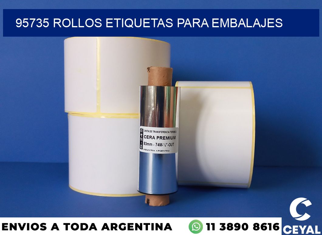 95735 rollos etiquetas para embalajes