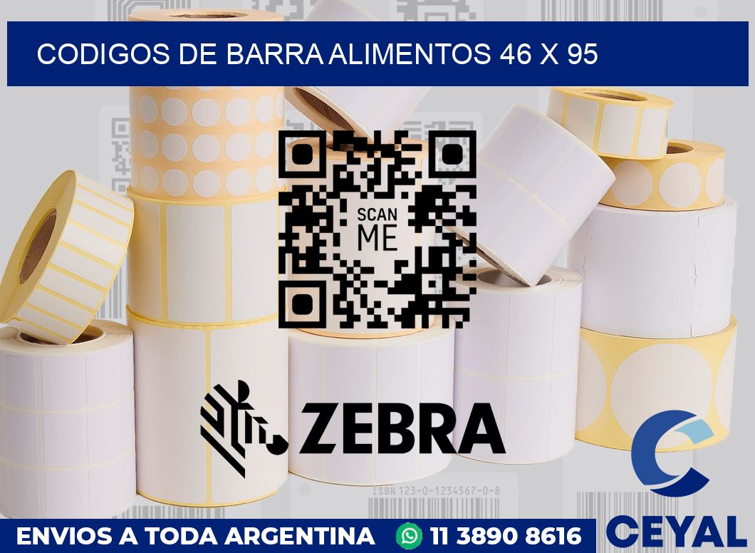 Codigos de barra alimentos 46 x 95