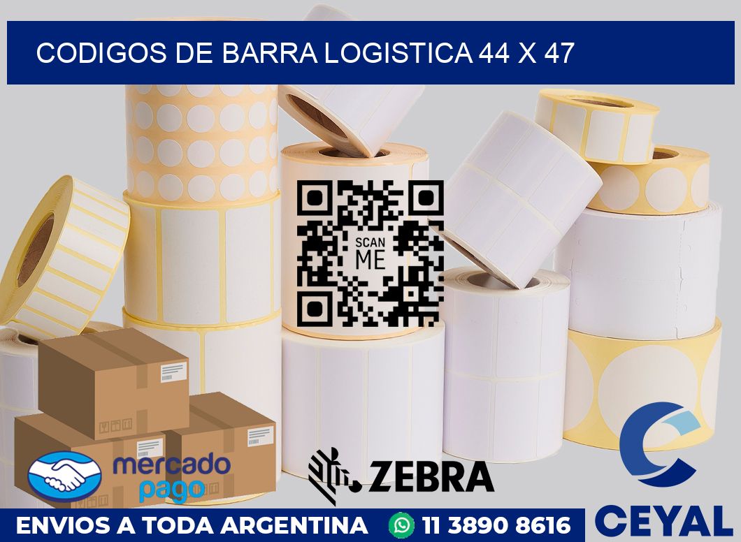 Codigos de barra logistica 44 x 47