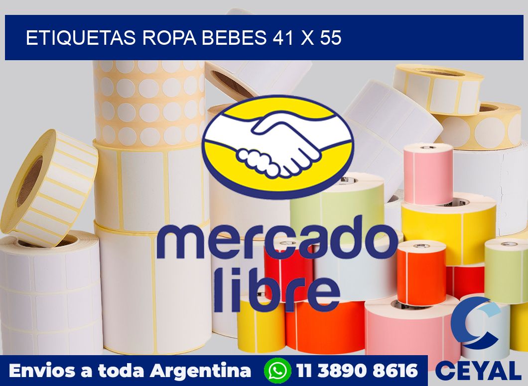 Etiquetas ropa bebes 41 x 55