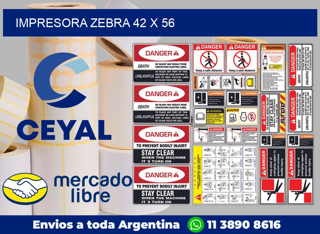 Impresora Zebra 42 x 56