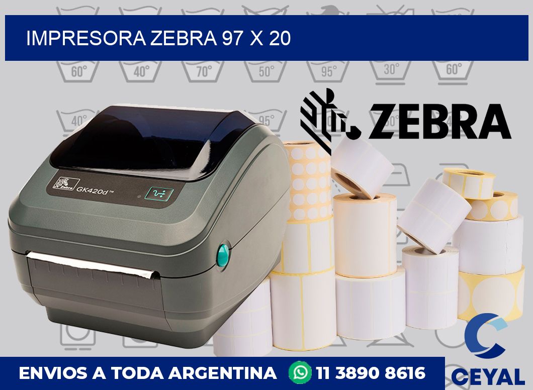 Impresora Zebra 97 x 20