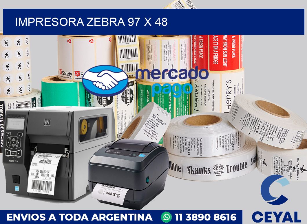 Impresora Zebra 97 x 48