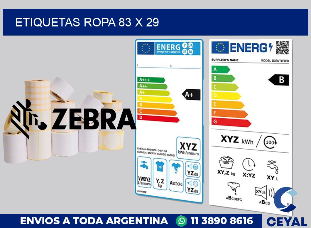 etiquetas ropa 83 x 29