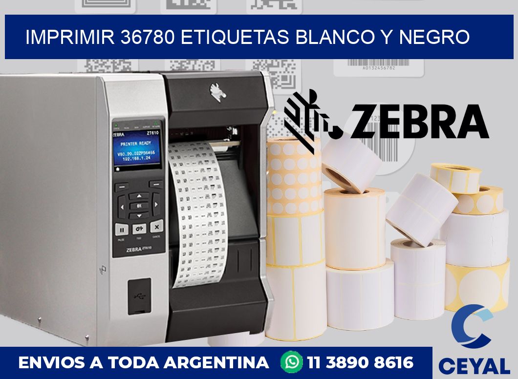 imprimir 36780 etiquetas blanco y negro