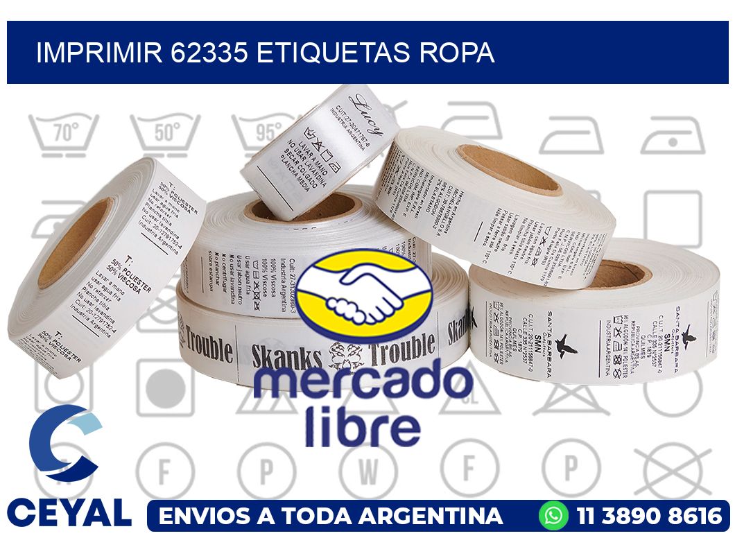 imprimir 62335 etiquetas ropa