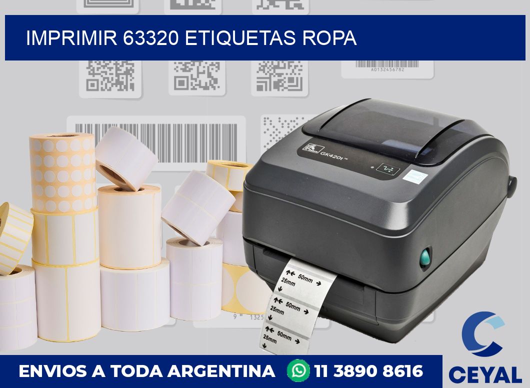 imprimir 63320 etiquetas ropa