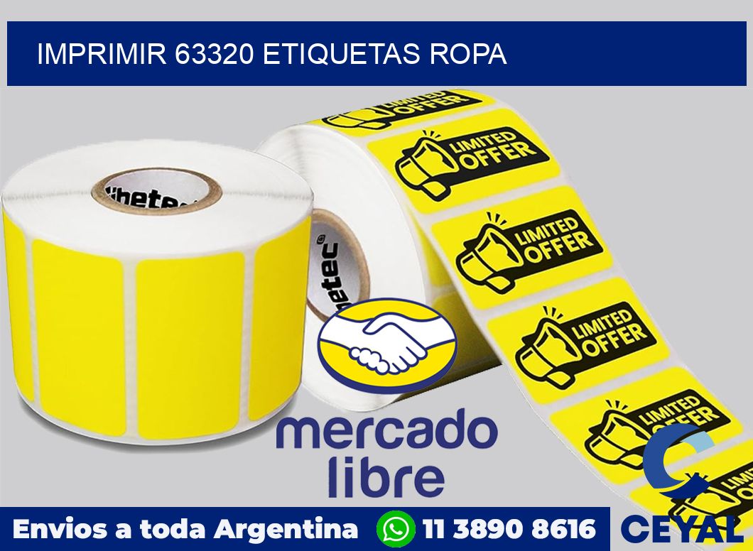 imprimir 63320 etiquetas ropa