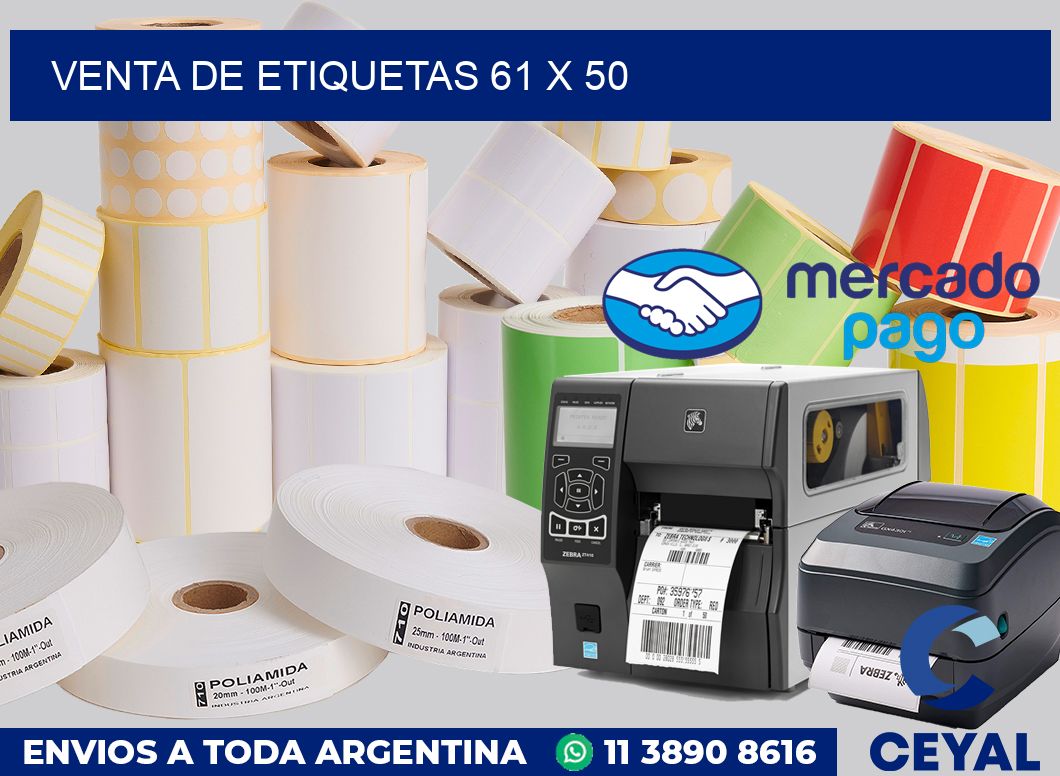 venta de etiquetas 61 x 50