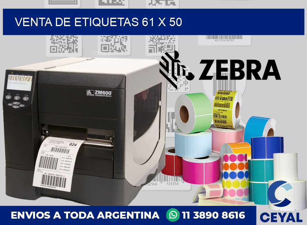 venta de etiquetas 61 x 50