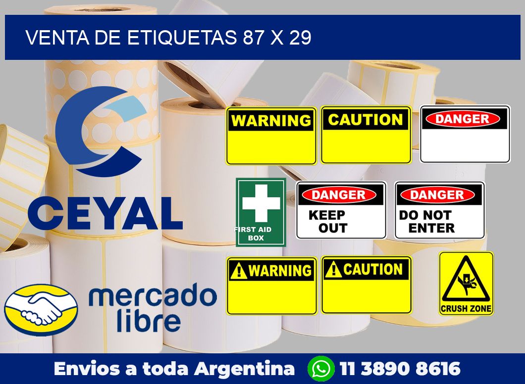 venta de etiquetas 87 x 29