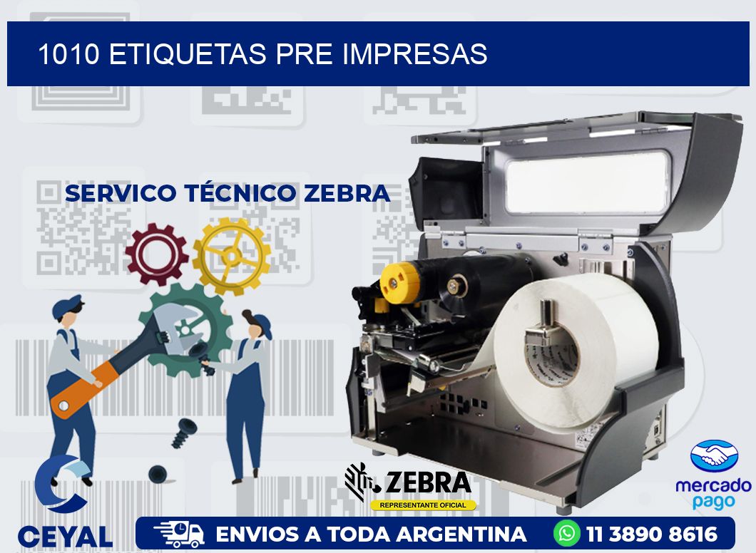 1010 ETIQUETAS PRE IMPRESAS